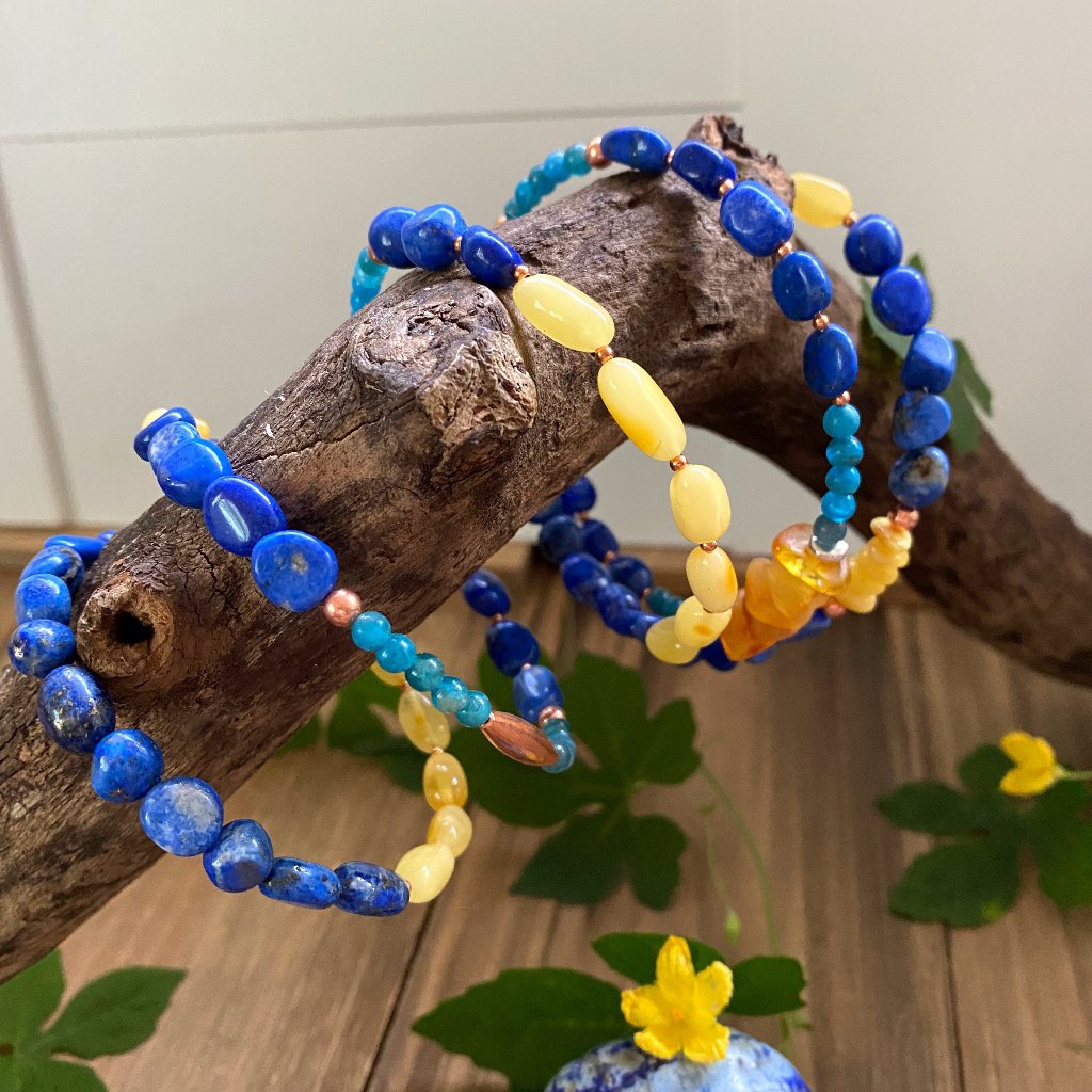 Baltic Amber Blue Dream Bracelet